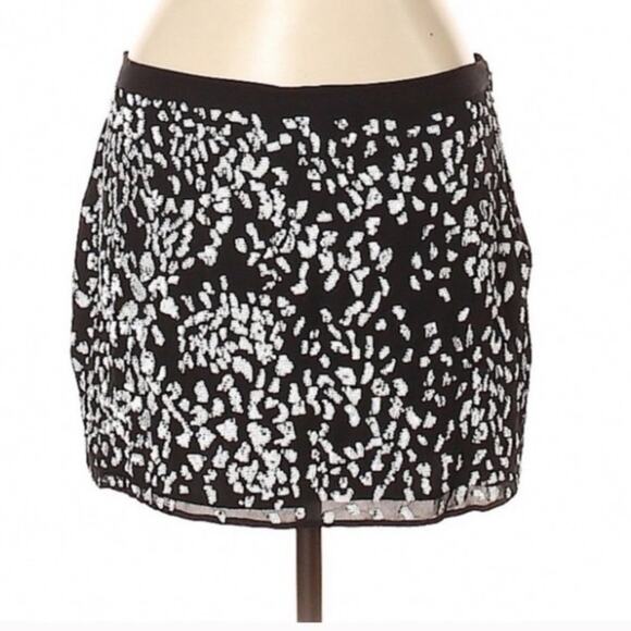 NWT Haute Hippie silk sequined leopard print skirt - Picture 1 of 4